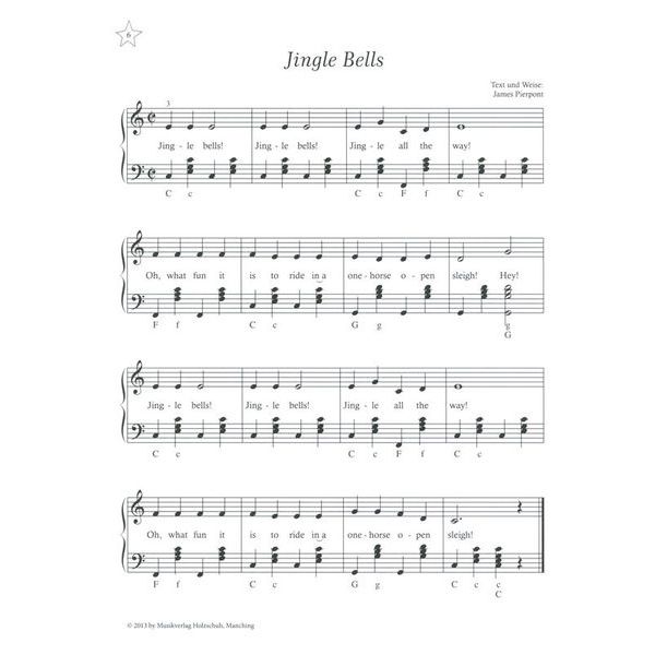 Holzschuh Verlag Weihnachtslieder Accordion