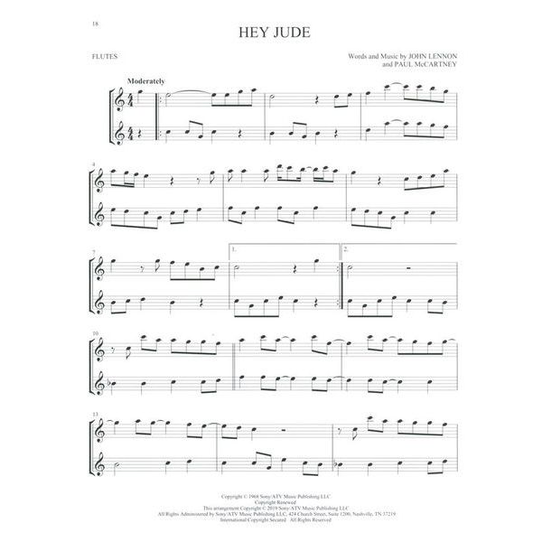 Hal Leonard The Beatles For Two Flutes