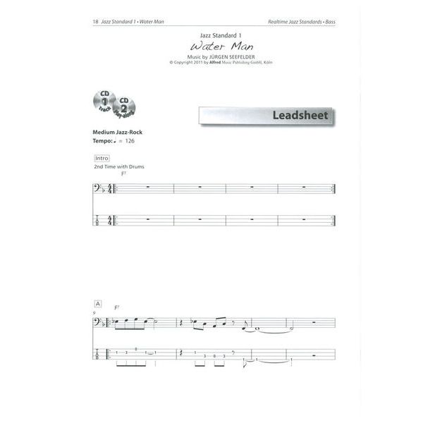 Alfred Music Publishing Realtime Jazz Standards Bass