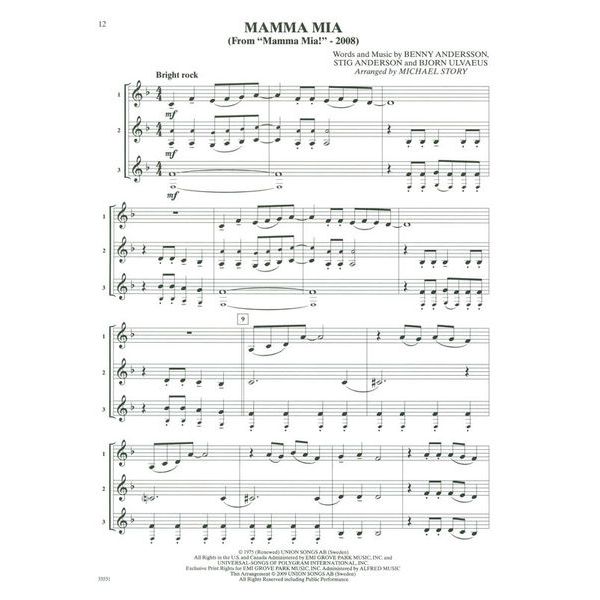 Alfred Music Publishing Movie Trios For All Horn