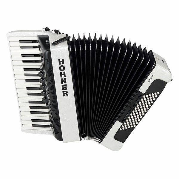 Hohner Bravo III 72 White silent key