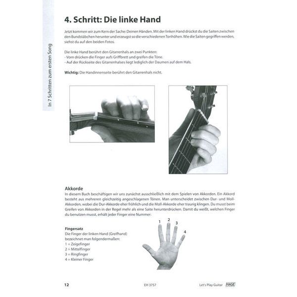 Hage Musikverlag Let's Play Guitar 1