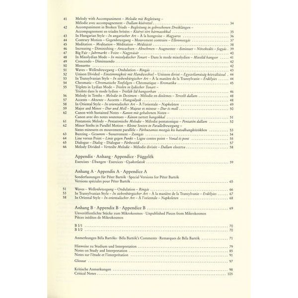 Wiener Urtext Edition Bartok Mikrokosmos 1