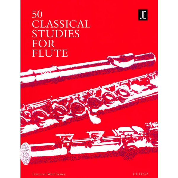 Universal Edition 50 Classical Studies For Flute