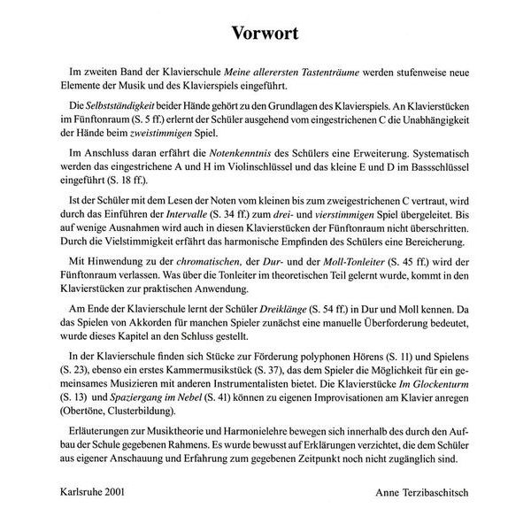 Holzschuh Verlag Allererste Tastentrume 2