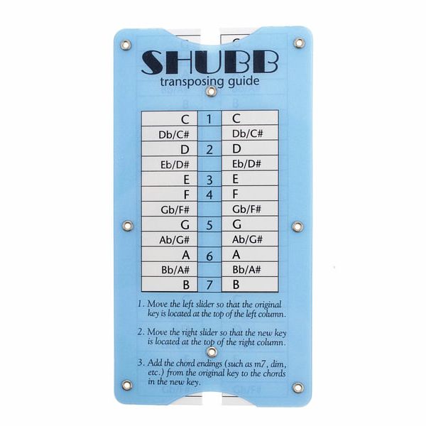 Shubb Transposing Guide
