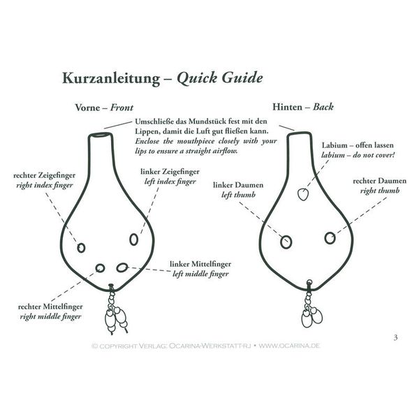 ocarinamusic Tutor for 4 and 6 hole Ocarina