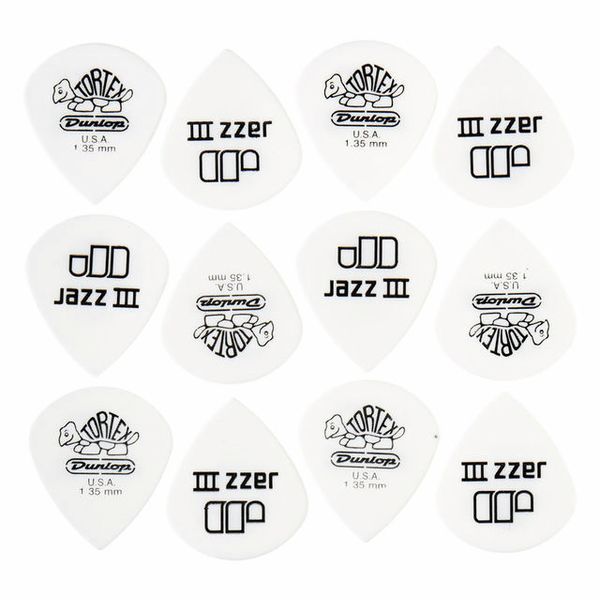 Dunlop Tortex Jazz III White 1,35