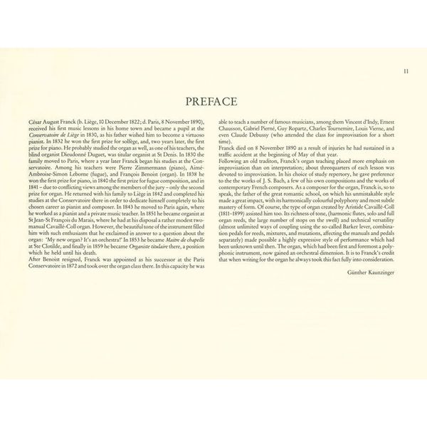 Wiener Urtext Edition Franck Trois Chorals