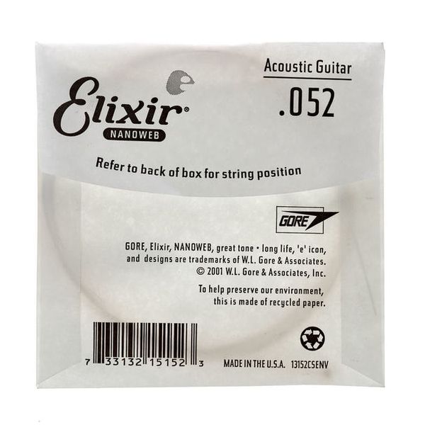 Elixir .052 Western Guitar