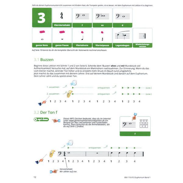 Blser-Schulen-Verlag Gemeinsam Lernen 1 Euphonium