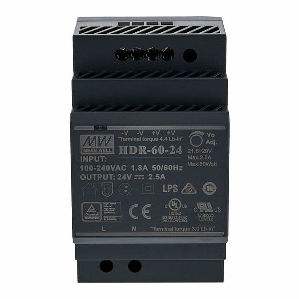 MeanWell HDR-60-24 Power Supply 2,5A