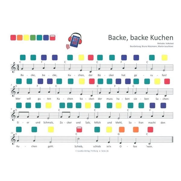 LeuWa-Verlag  34 Kinderlieder Rainbow