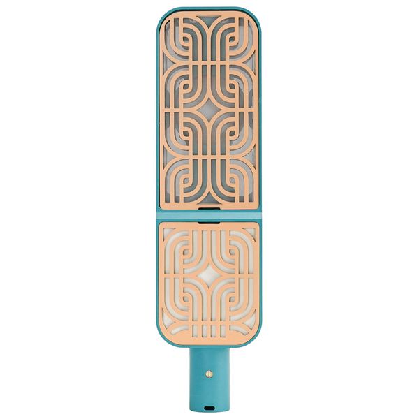 Ohma World Motif Ribbon Teal & Apricot