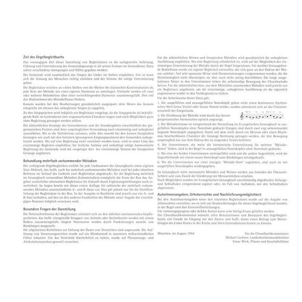 Strube Verlag Orgelbegleitbuch zum EG