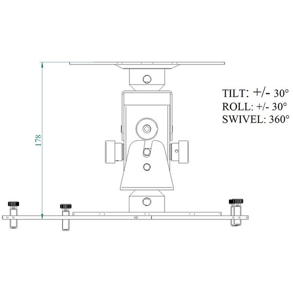 Euromet Arakno Ceiling Mount Wh