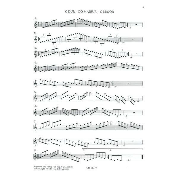 Edition Hug Iwan Roth Tonleitern Saxophon