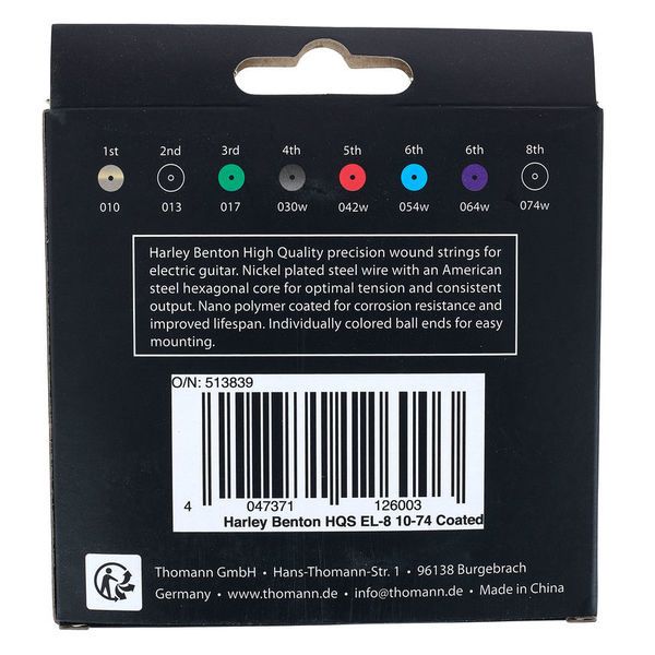 Harley Benton HQS EL-8 10-74 Coated