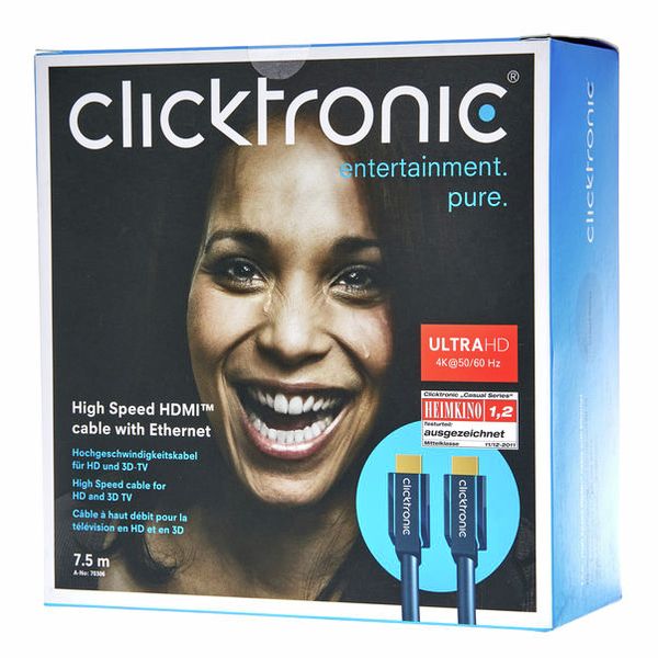 Clicktronic HDMI Casual Cable 7,5m