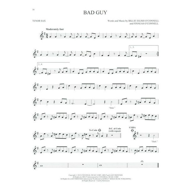 Hal Leonard 101 Simple Songs Tenor Sax