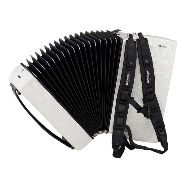 Hohner Bravo III 96 silent key white