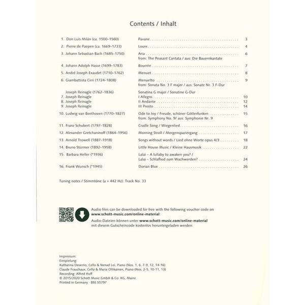 Schott Easy Concert Pieces Cello 1