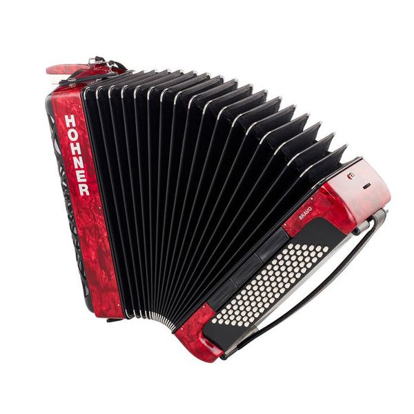 Hohner Bravo III 96 silent key red