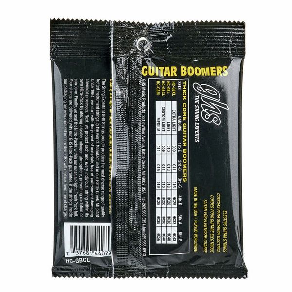 GHS Thick Core Boomers .009-.048