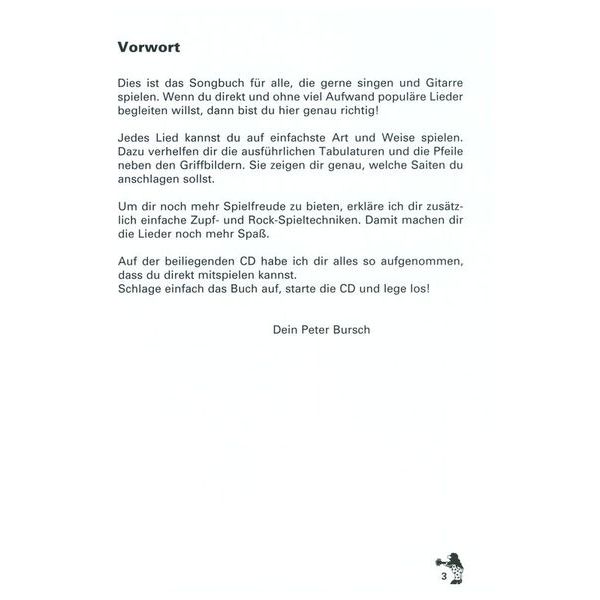 Voggenreiter  P.Bursch's Songbuch Für Git 1