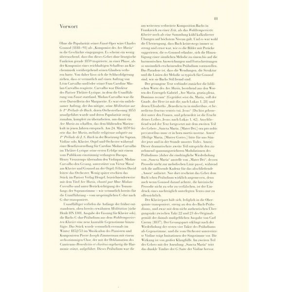 Henle Verlag Bach/Gounod Ave Maria tief