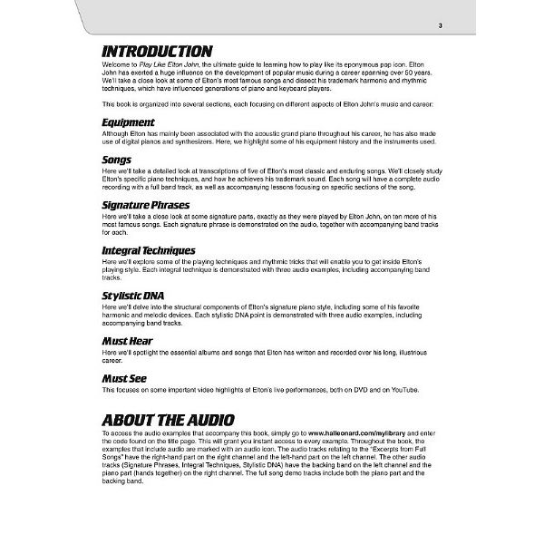 Hal Leonard Play Like Elton John