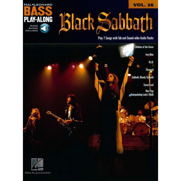 Hal Leonard Bass Play-Along Black Sabbath