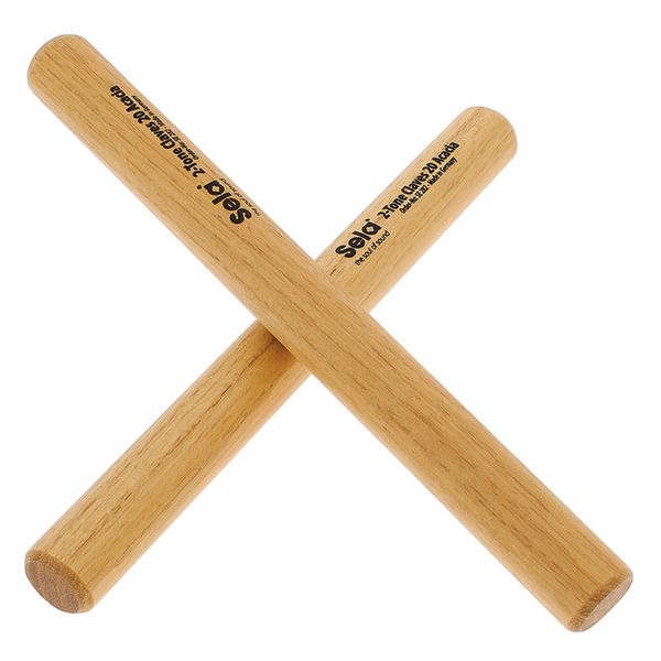 Sela 2-tone claves 20 Acacia