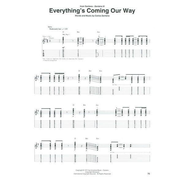 Hal Leonard Santana Guitar Anthology