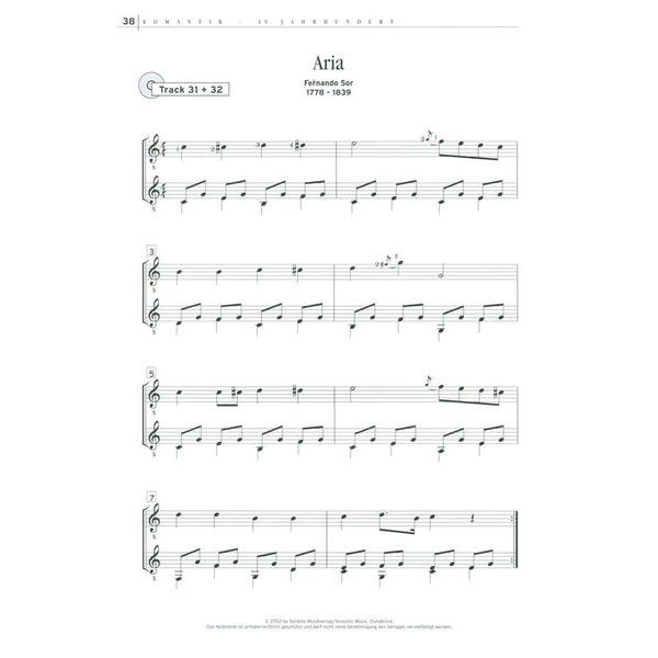 Acoustic Music Books 20 Klassik-Hits für Gitarre