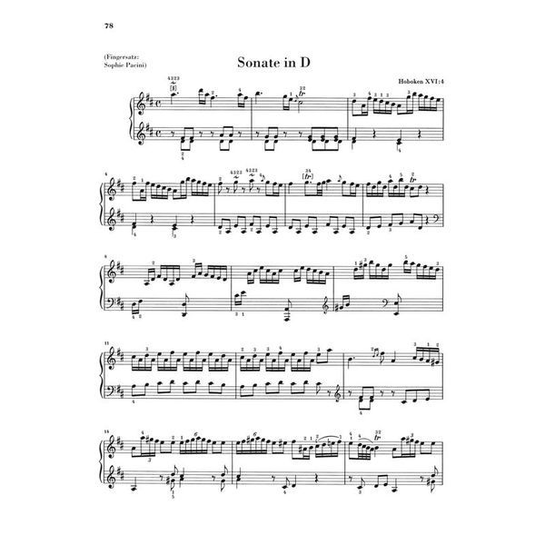 Henle Verlag Haydn Klaviersonaten 1