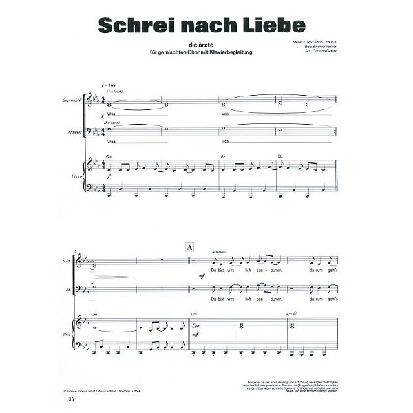 Bosworth Die rzte for Chöre