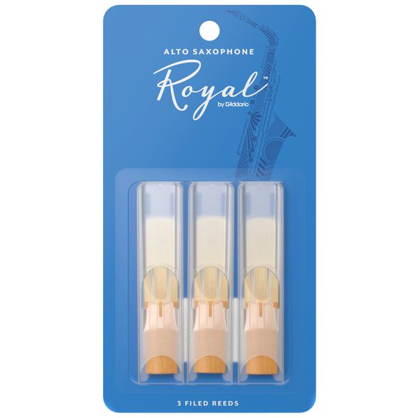DAddario Woodwinds Royal Alto Sax 2.0 3-Pack
