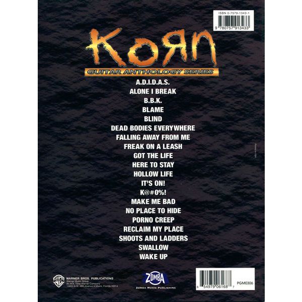 Alfred Music Publishing Korn Guitar Anthology Series