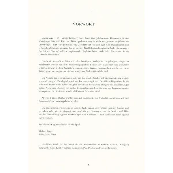 Edition Dux Saitenwege Der leichte Einst.