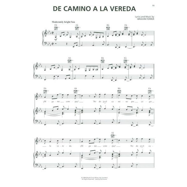 Hal Leonard Buena Vista Social Club