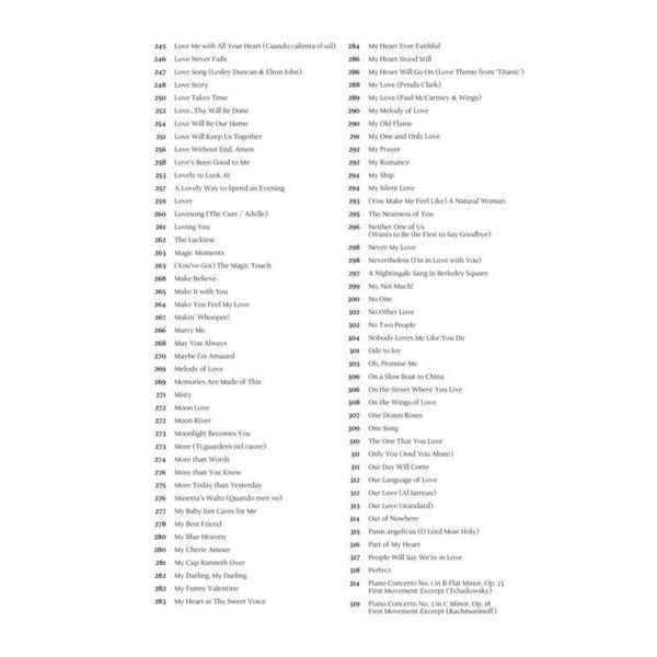 Hal Leonard Wedding & Love Fake Book