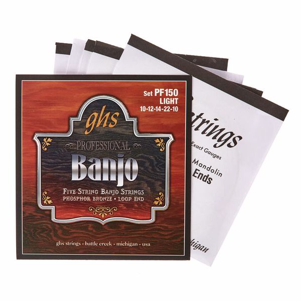 GHS PF150 5-String Banjo Set