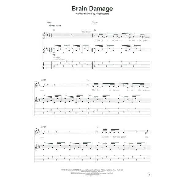 Hal Leonard Pink Floyd Deluxe Guitar