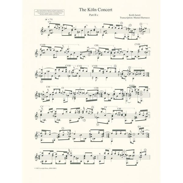 Schott The Köln Concert Guitar