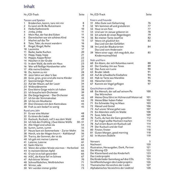 Carus Verlag Kinderlieder Liederbuch