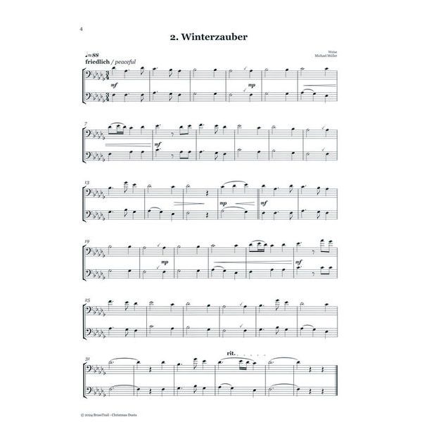Brasstrail Christmas Duets Bass Clef