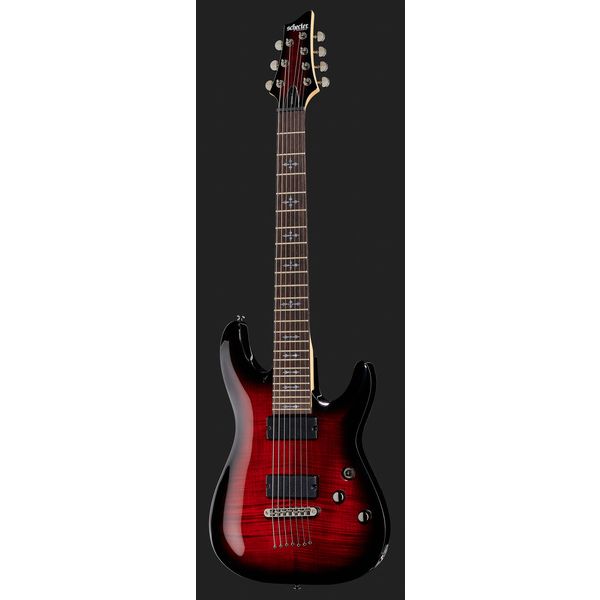 Schecter Demon-7 Crimson Red Burst