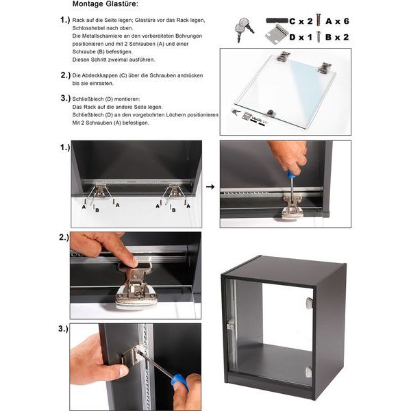 Thon Glass Door 18U Studio