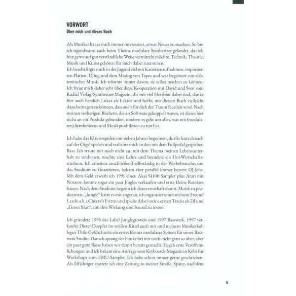 Radial Verlag Modulare Synthesizer